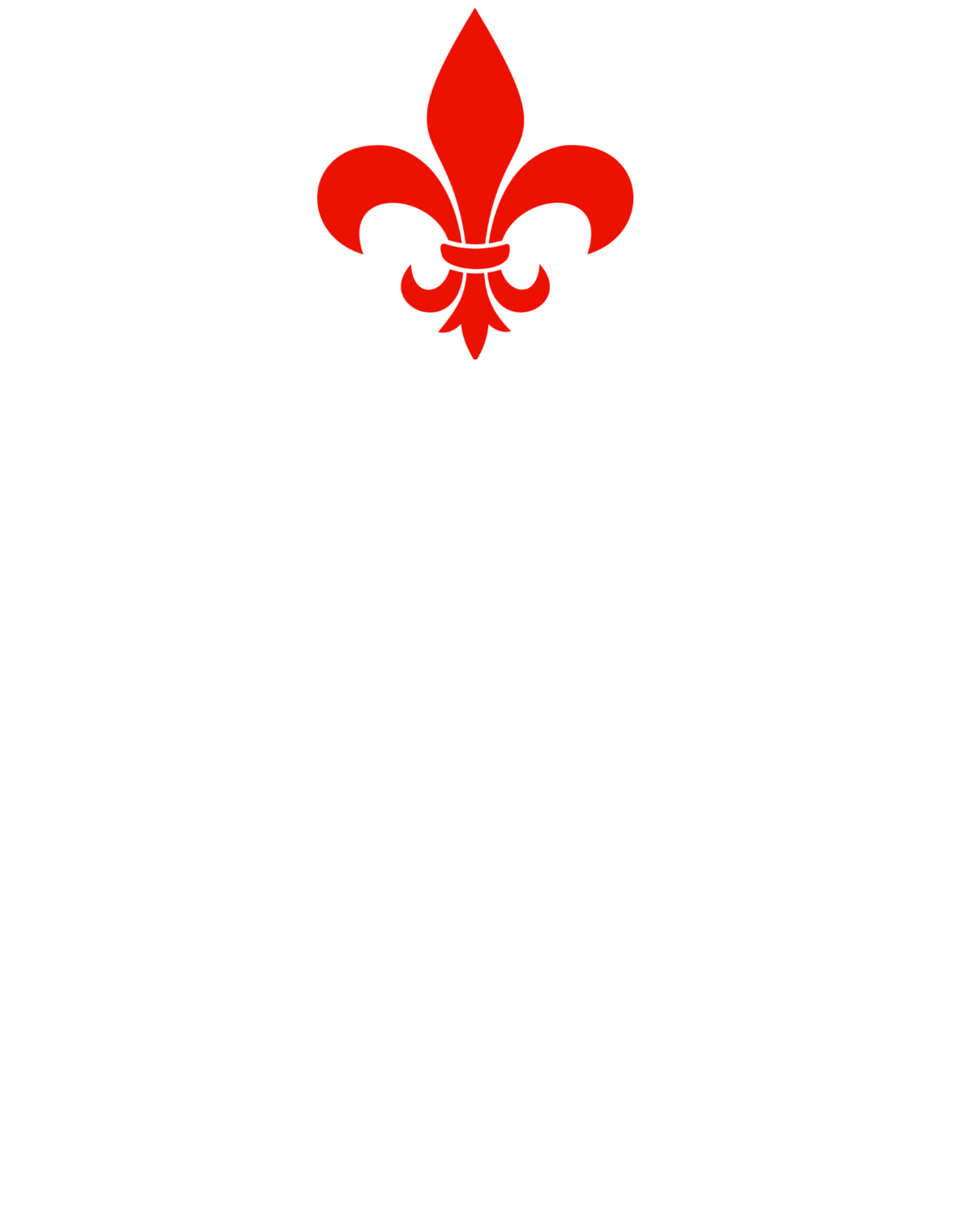 Acadian Builders logo Tall